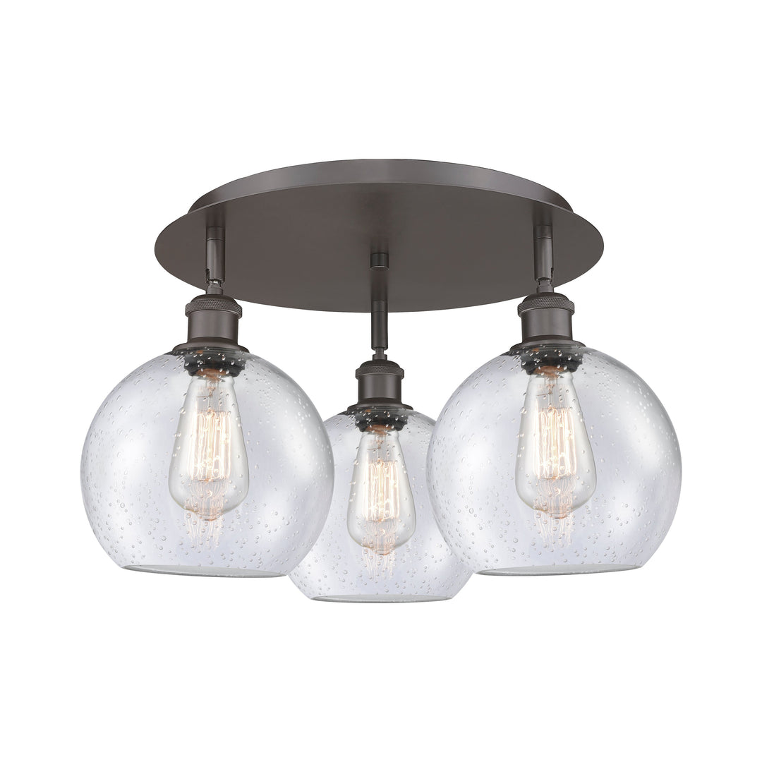Innovations Downtown Urban 516-3C-OB-G124-8 Ceiling Light - Oil Rubbed Bronze