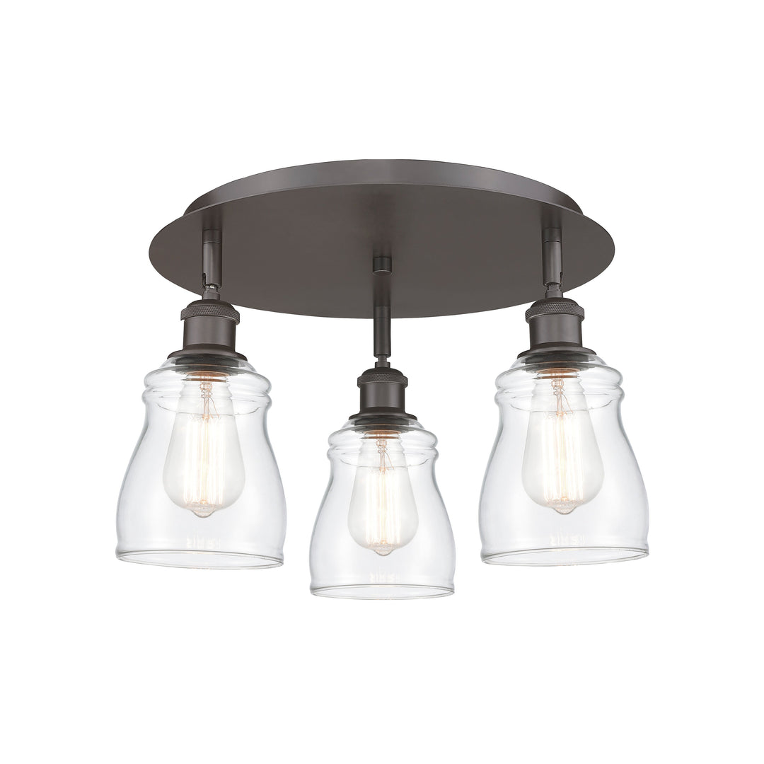 Innovations Downtown Urban 516-3C-OB-G392 Ceiling Light - Oil Rubbed Bronze