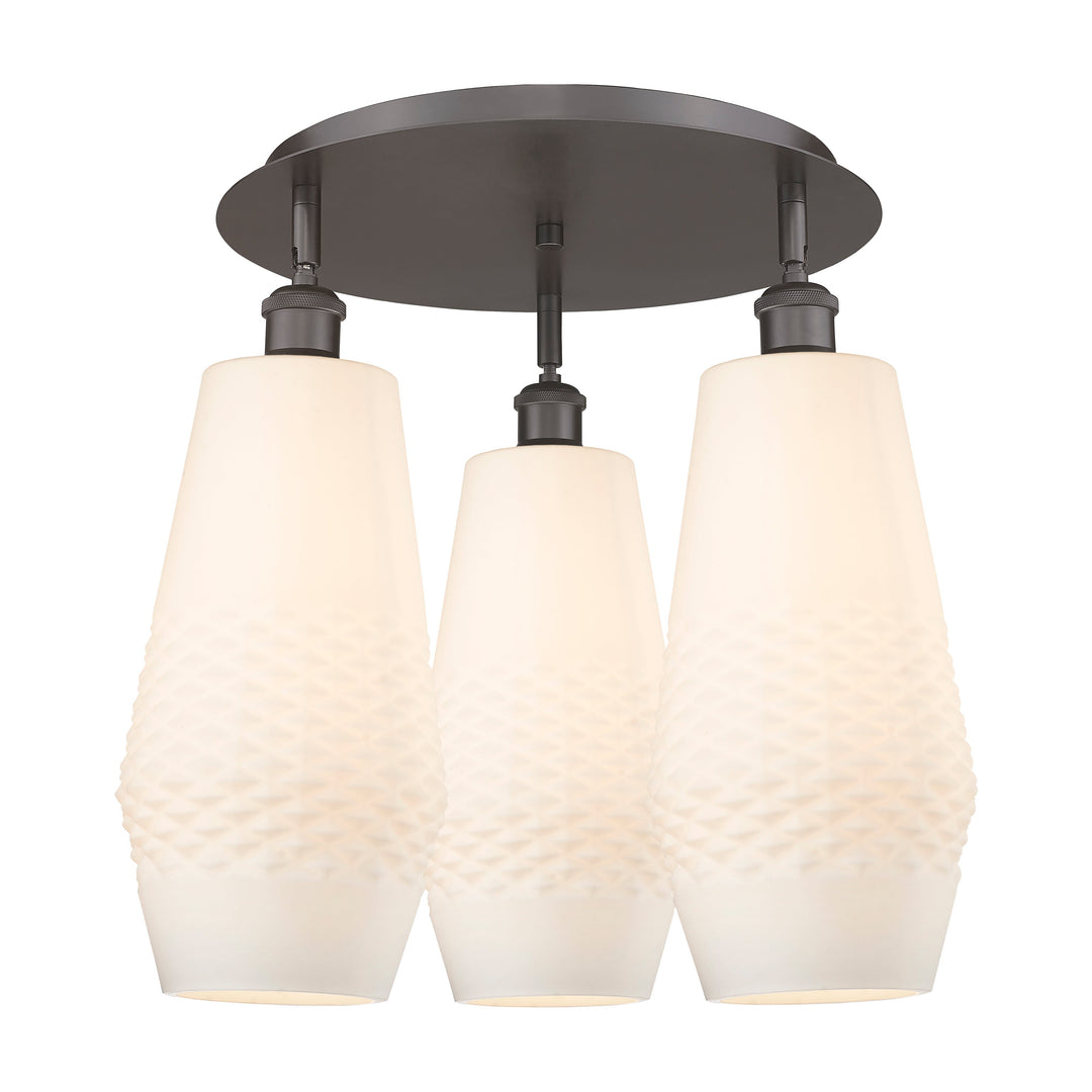 Innovations Downtown Urban 516-3C-OB-G681-7 Ceiling Light - Oil Rubbed Bronze