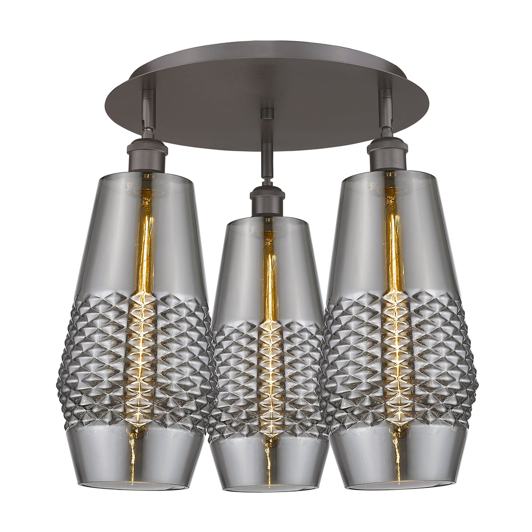 Innovations Downtown Urban 516-3C-OB-G683-7 Ceiling Light - Oil Rubbed Bronze