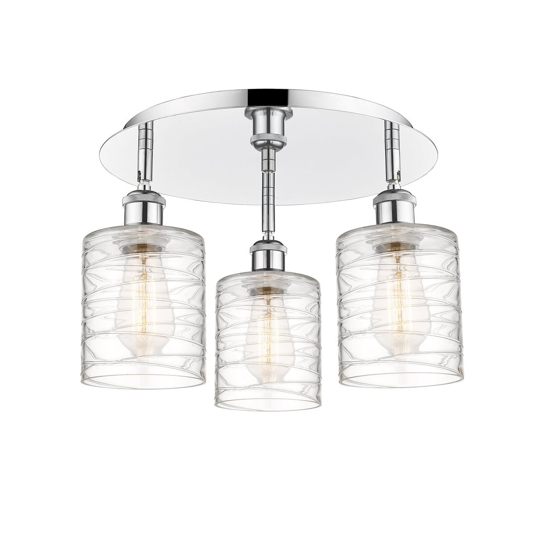Innovations Downtown Urban 516-3C-PC-G1113 Ceiling Light - Polished Chrome