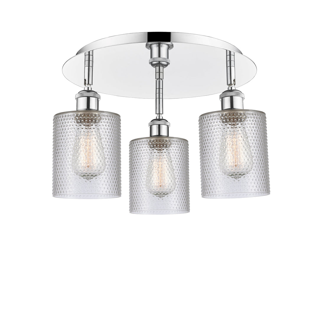Innovations Downtown Urban 516-3C-PC-G112 Ceiling Light - Polished Chrome