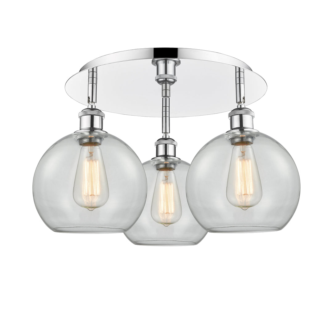 Innovations Downtown Urban 516-3C-PC-G122-8 Ceiling Light - Polished Chrome