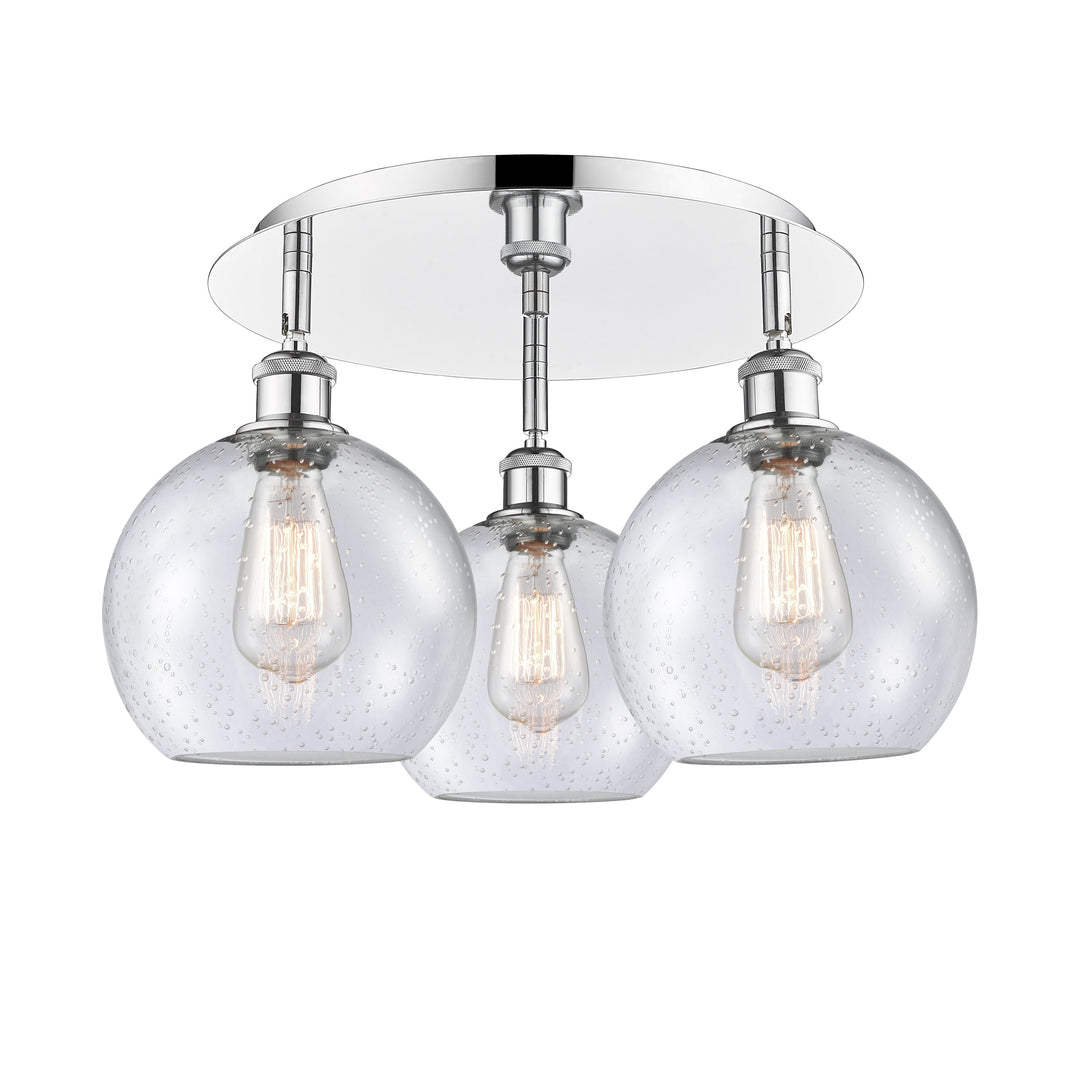 Innovations Downtown Urban 516-3C-PC-G124-8 Ceiling Light - Polished Chrome