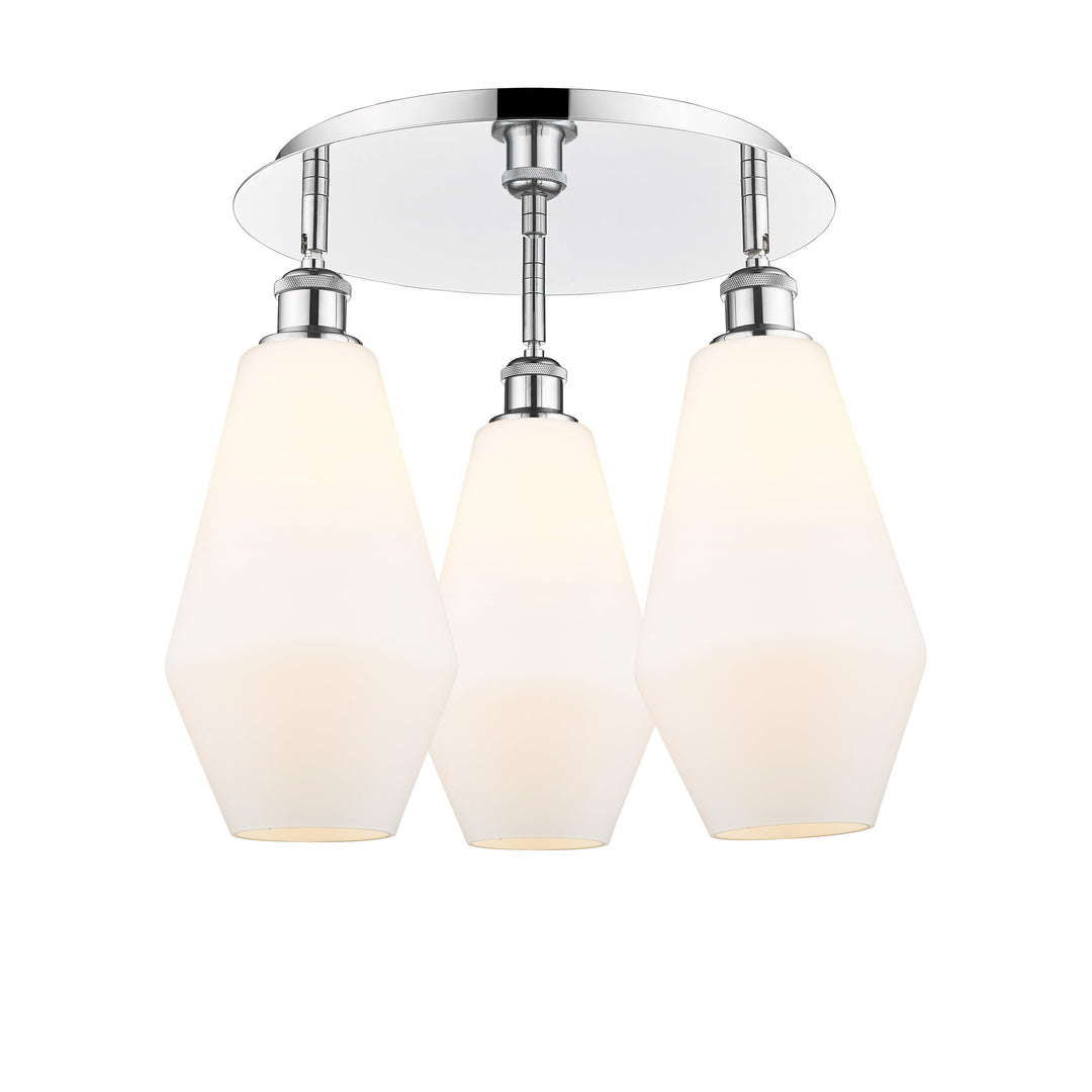 Innovations Downtown Urban 516-3C-PC-G651-7 Ceiling Light - Polished Chrome