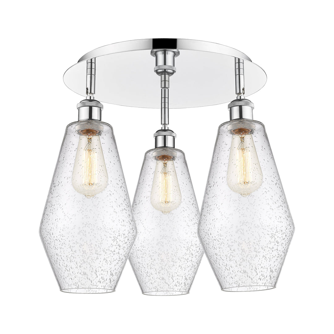 Innovations Downtown Urban 516-3C-PC-G654-7 Ceiling Light - Polished Chrome