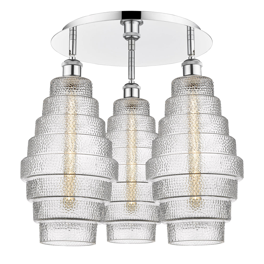 Innovations Downtown Urban 516-3C-PC-G672-8 Ceiling Light - Polished Chrome