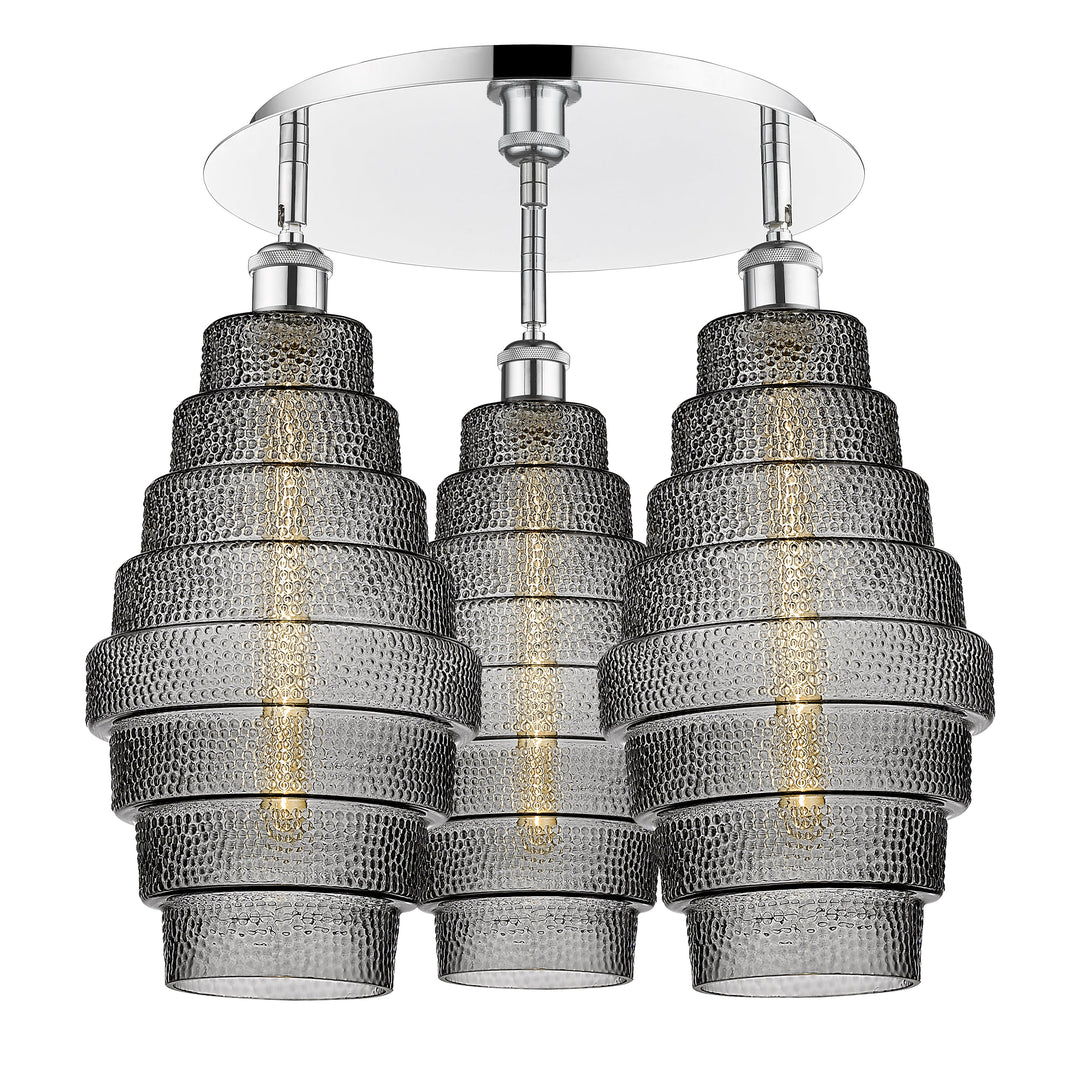 Innovations Downtown Urban 516-3C-PC-G673-8 Ceiling Light - Polished Chrome