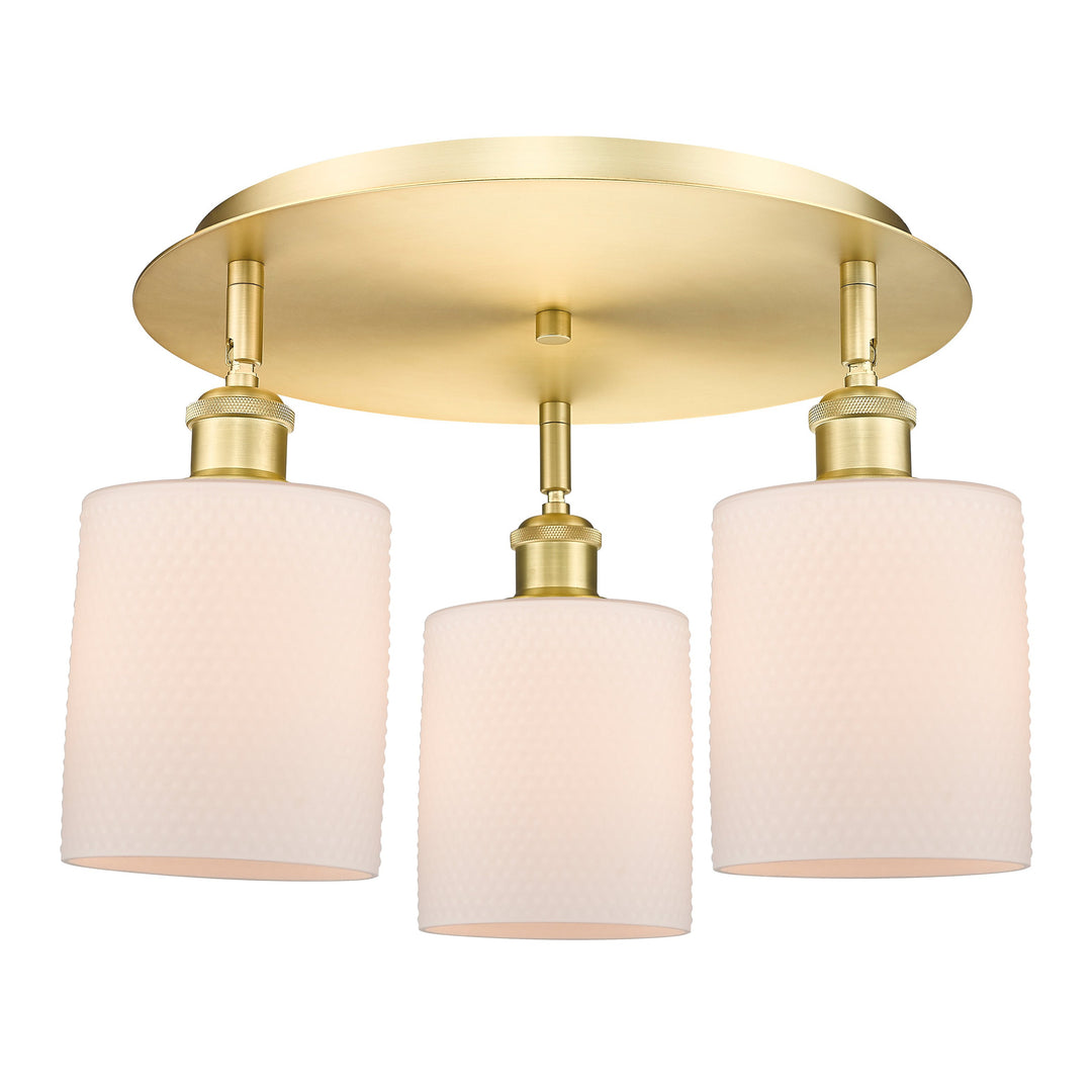 Innovations Downtown Urban 516-3C-SG-G111 Ceiling Light - Satin Gold