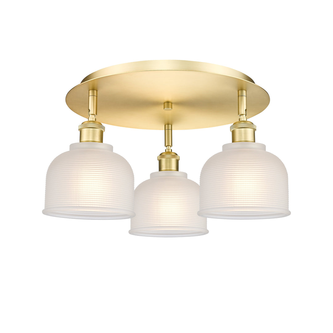 Innovations Downtown Urban 516-3C-SG-G411 Ceiling Light - Satin Gold
