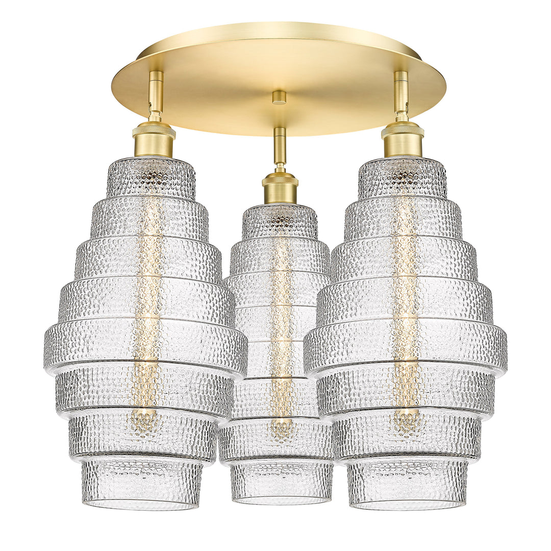Innovations Downtown Urban 516-3C-SG-G672-8 Ceiling Light - Satin Gold
