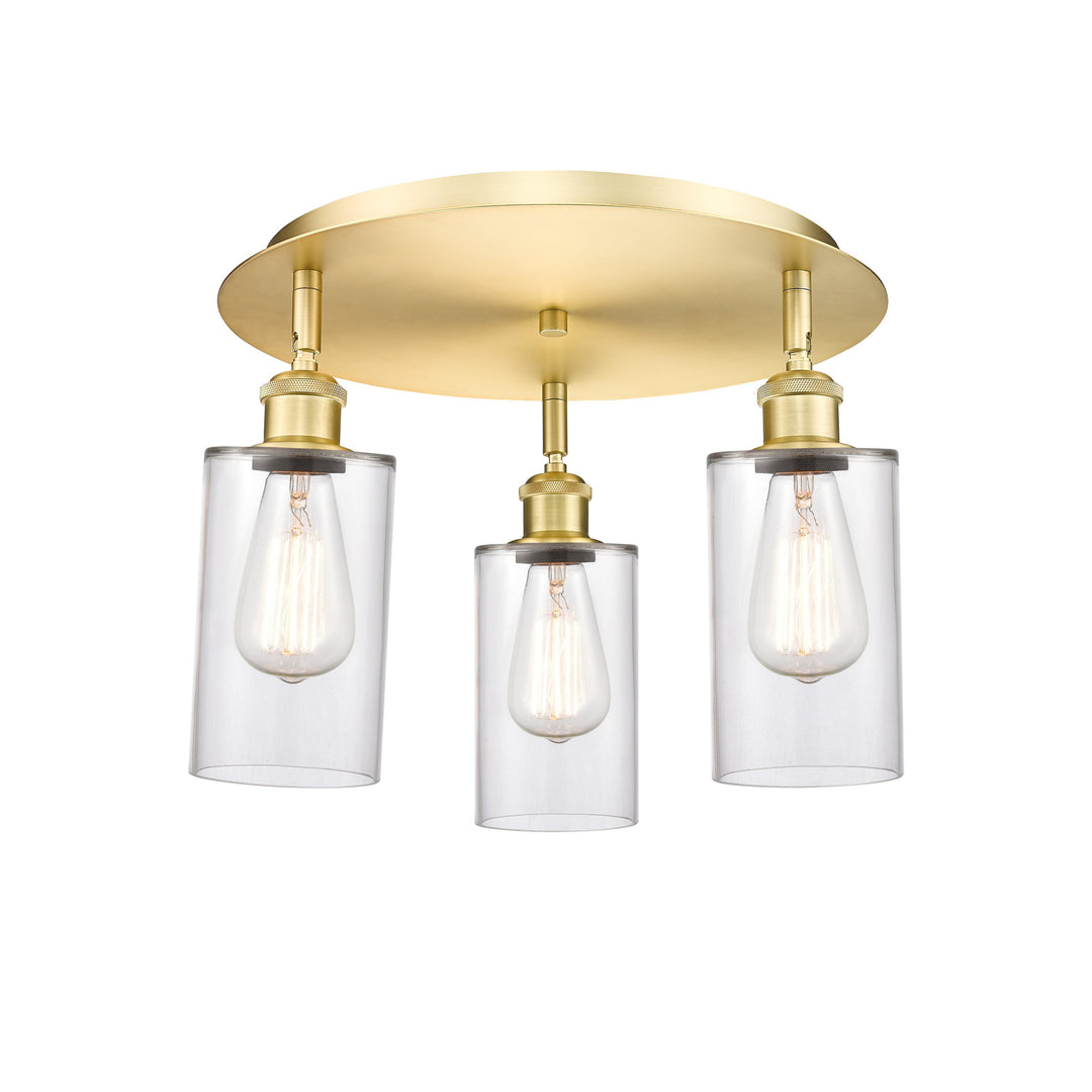 Innovations Downtown Urban 516-3C-SG-G802 Ceiling Light - Satin Gold