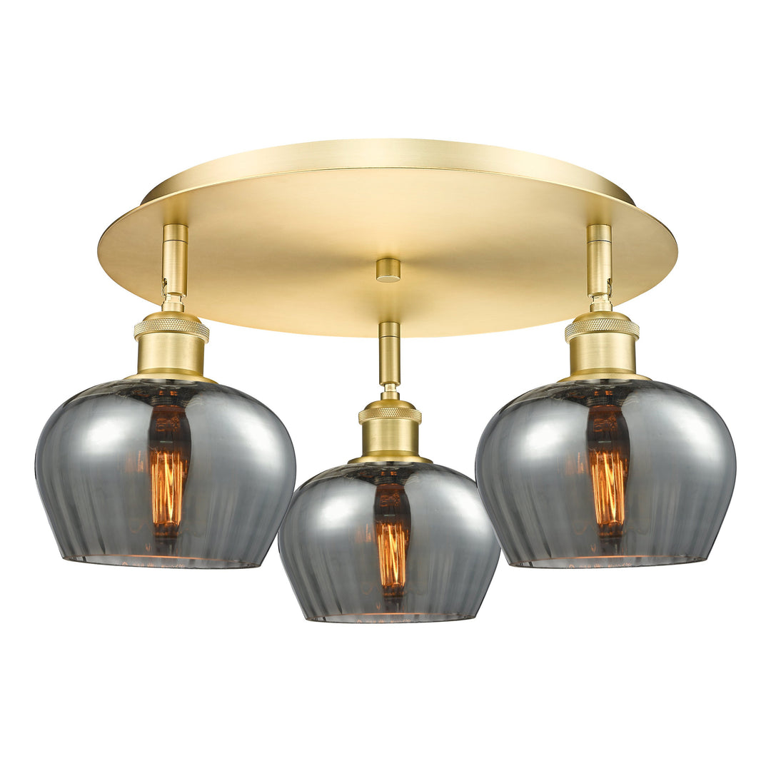 Innovations Downtown Urban 516-3C-SG-G93 Ceiling Light - Satin Gold