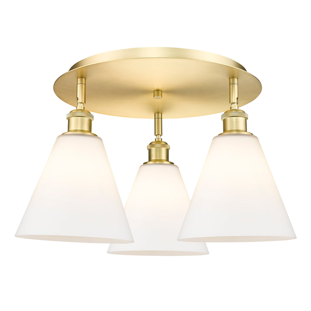 Innovations Downtown Urban 516-3C-SG-GBC-81 Ceiling Light - Satin Gold