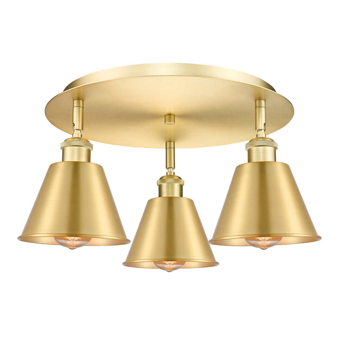 Innovations Downtown Urban 516-3C-SG-M8-SG Ceiling Light - Satin Gold