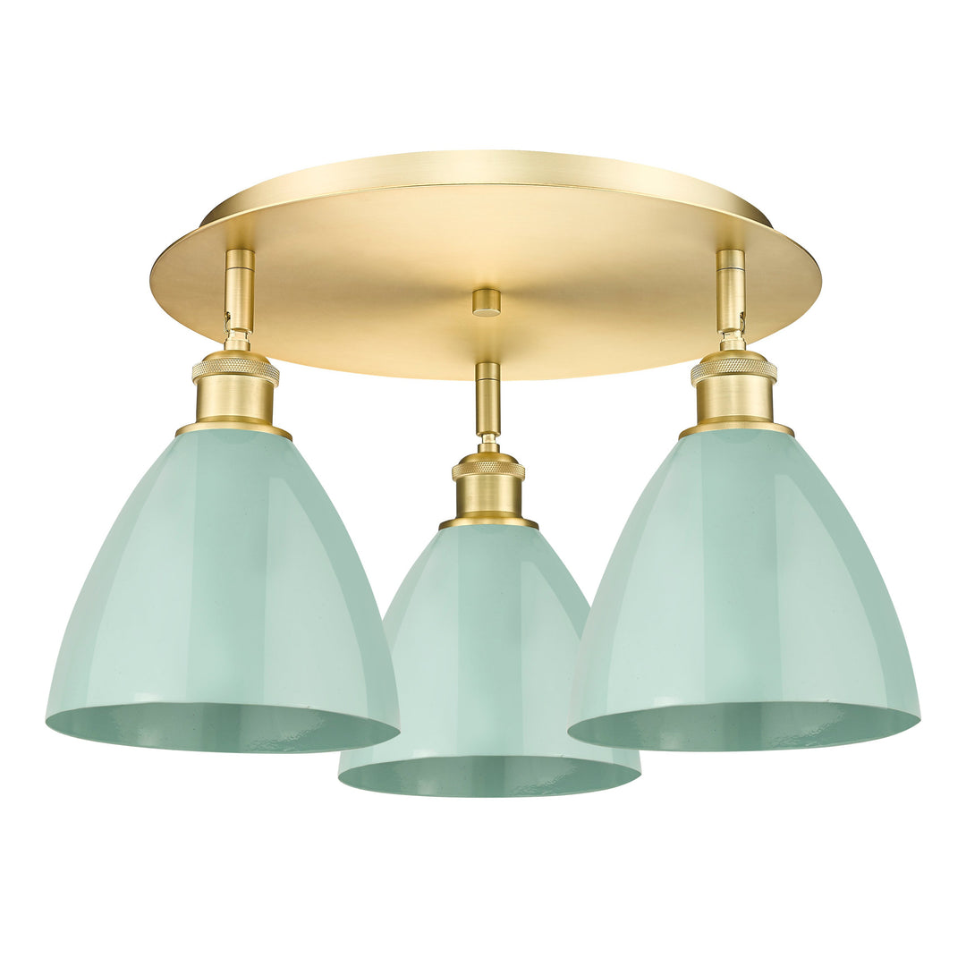 Innovations Downtown Urban 516-3C-SG-MBD-75-SF Ceiling Light - Satin Gold