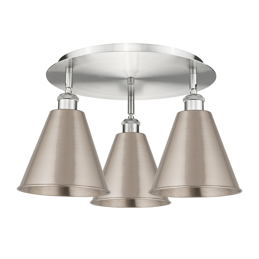 Innovations Downtown Urban 516-3C-SN-MBC-8-SN Ceiling Light - Satin Nickel