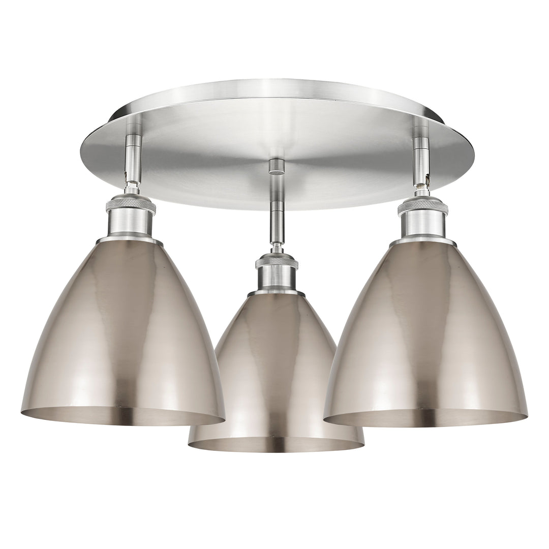 Innovations Downtown Urban 516-3C-SN-MBD-75-SN Ceiling Light - Satin Nickel
