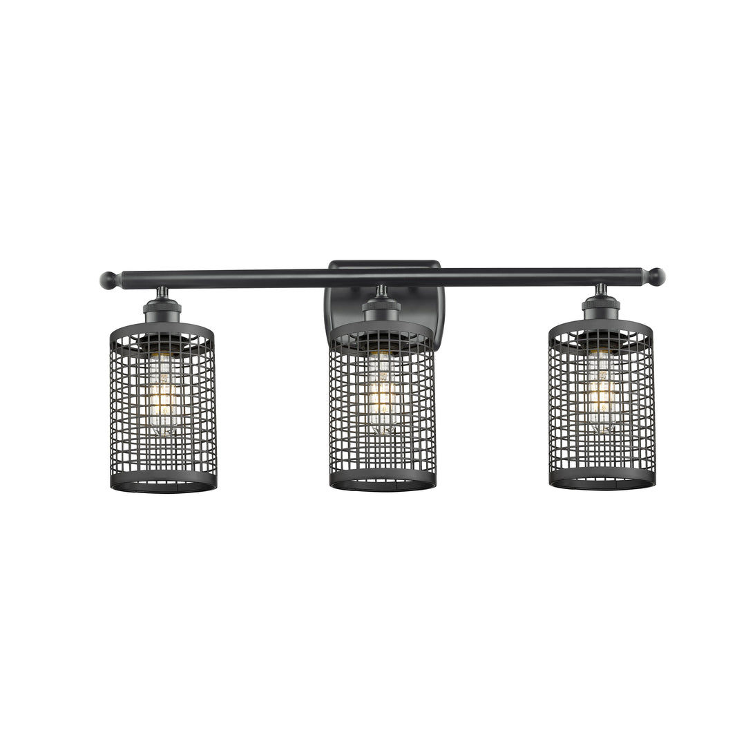 Innovations Downtown Urban 516-3W-BK-M18-BK Bath Vanity Light 26 in. wide - Matte Black