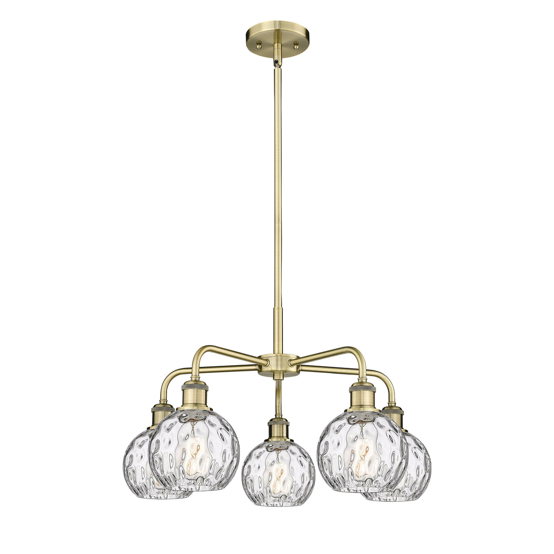 Innovations Downtown Urban 516-5CR-AB-G1215-6 Chandelier Light - Antique Brass