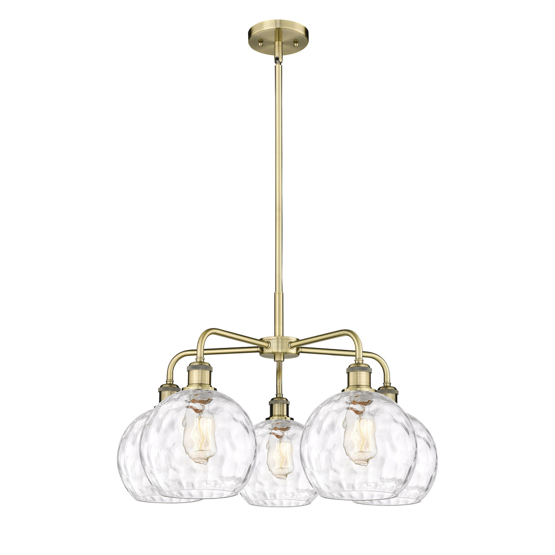 Innovations Downtown Urban 516-5CR-AB-G1215-8 Chandelier Light - Antique Brass