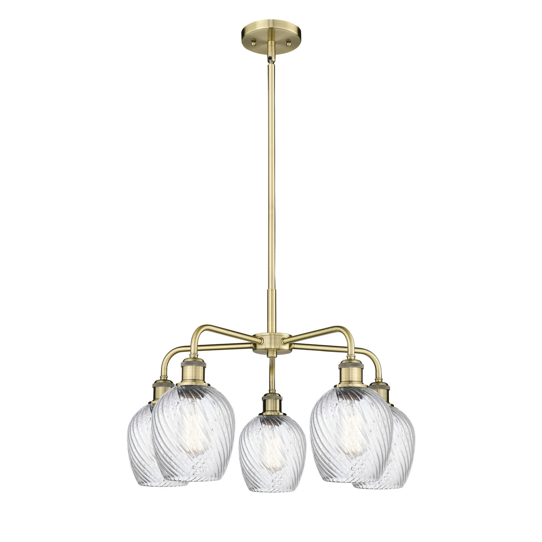 Innovations Downtown Urban 516-5CR-AB-G292 Chandelier Light - Antique Brass