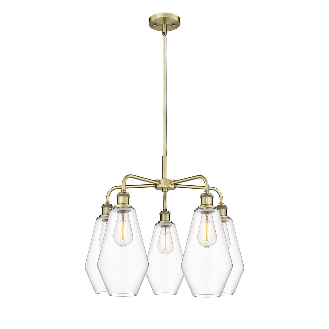 Innovations Downtown Urban 516-5CR-AB-G652-7 Chandelier Light - Antique Brass