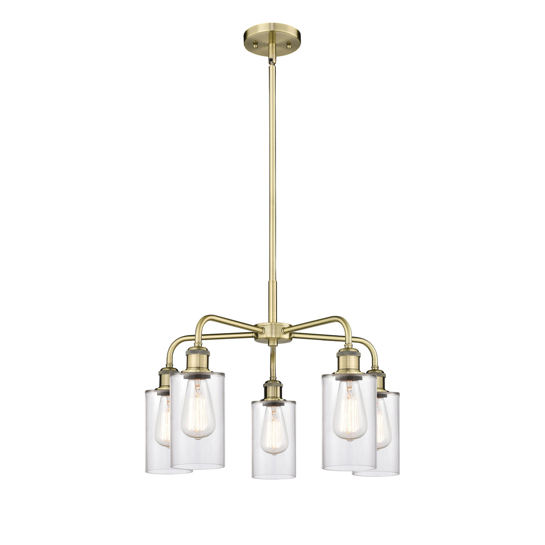 Innovations Downtown Urban 516-5CR-AB-G802 Chandelier Light - Antique Brass