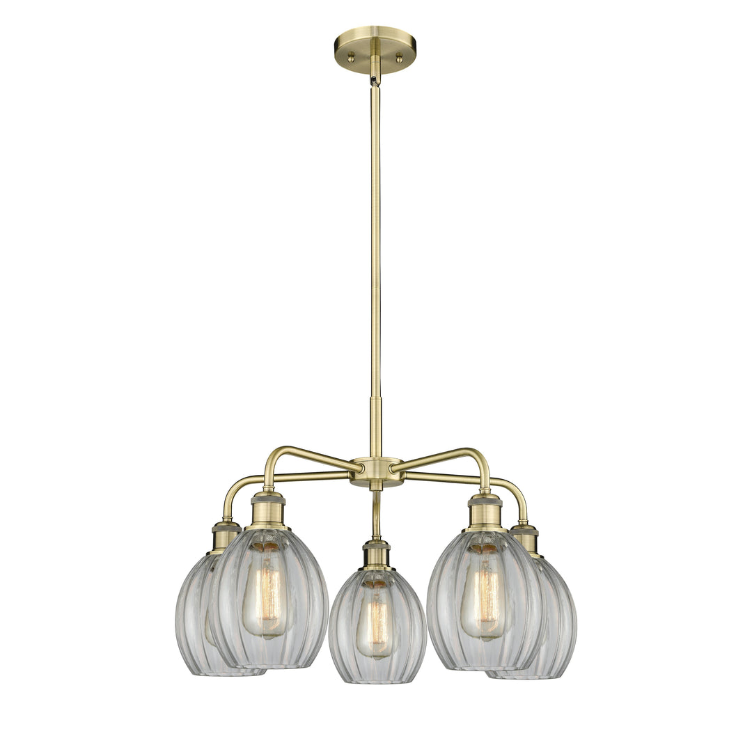 Innovations Downtown Urban 516-5CR-AB-G82 Chandelier Light - Antique Brass