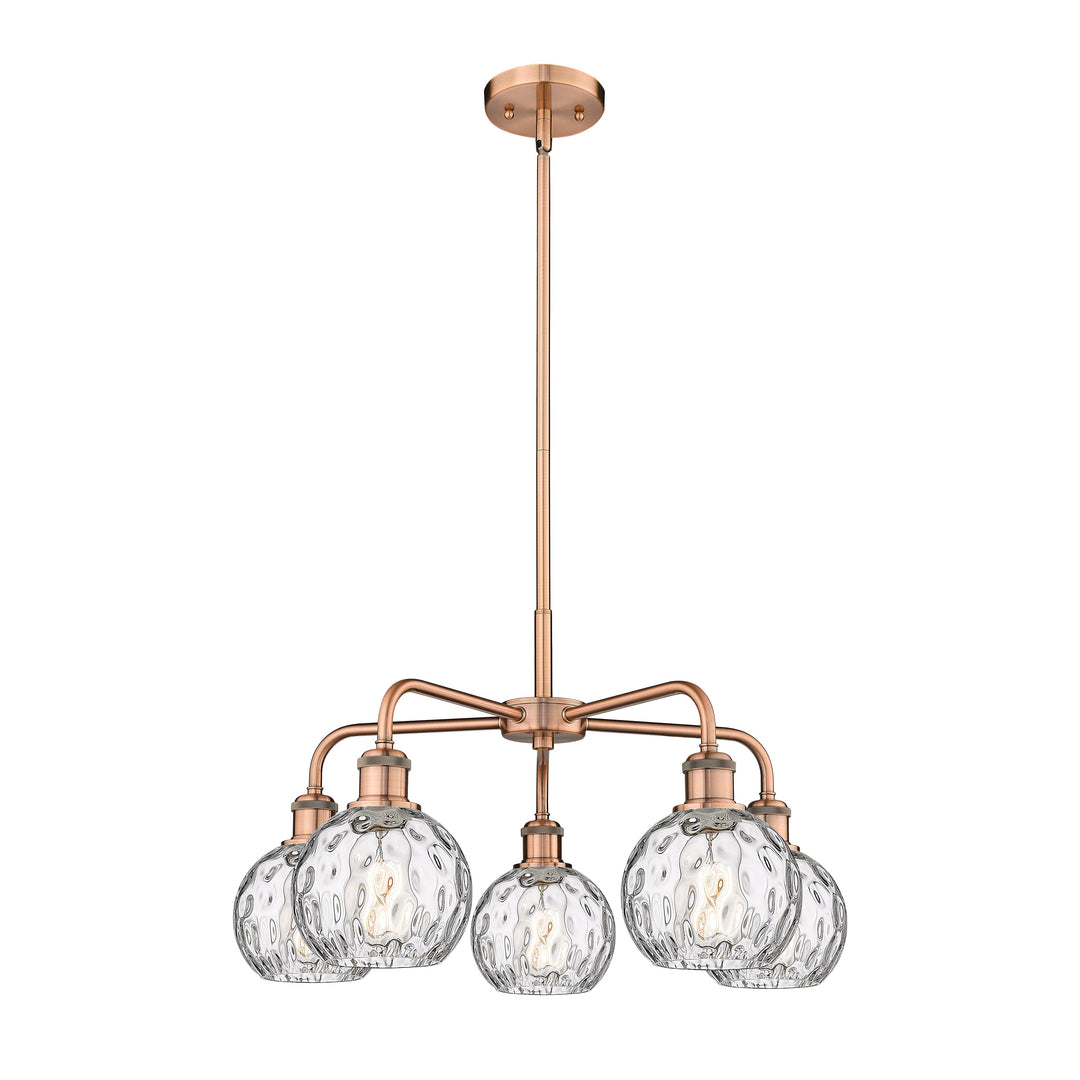 Innovations Downtown Urban 516-5CR-AC-G1215-6 Chandelier Light - Antique Copper