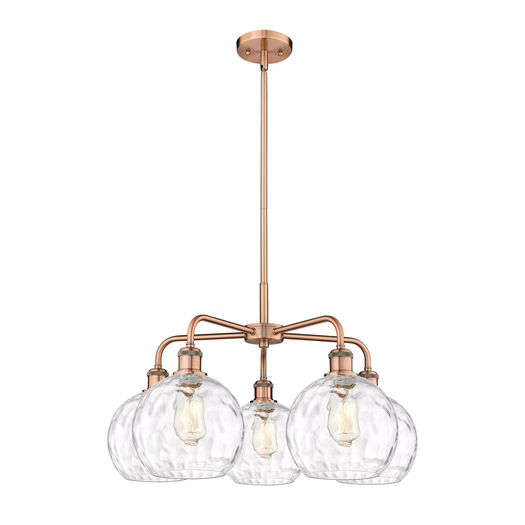Innovations Downtown Urban 516-5CR-AC-G1215-8 Chandelier Light - Antique Copper