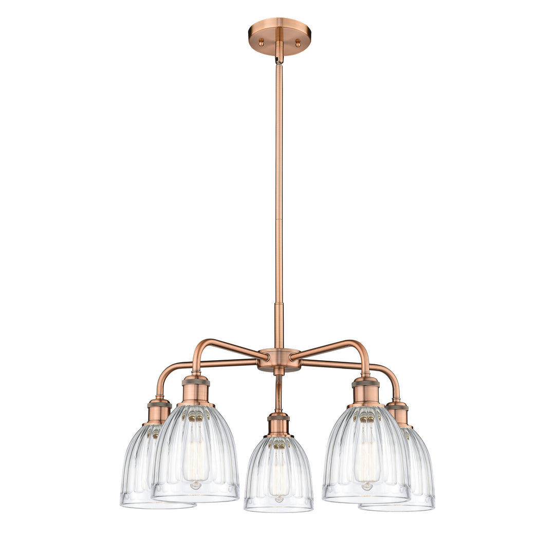Innovations Downtown Urban 516-5CR-AC-G442 Chandelier Light - Antique Copper