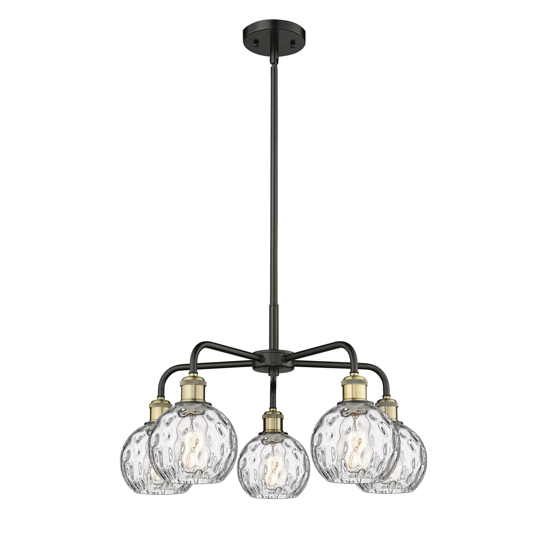 Innovations Downtown Urban 516-5CR-BAB-G1215-6 Chandelier Light - Black Antique Brass