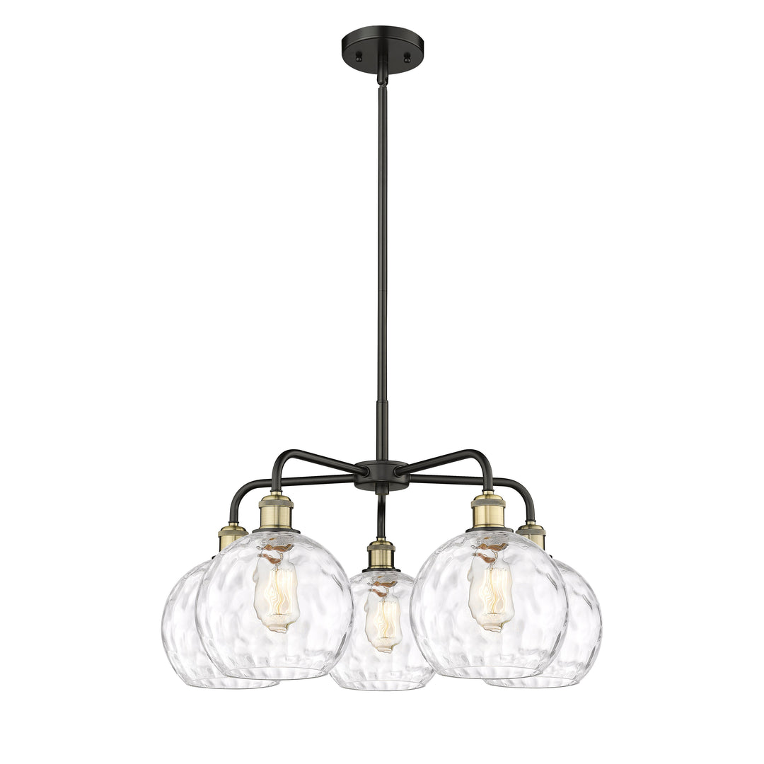 Innovations Downtown Urban 516-5CR-BAB-G1215-8 Chandelier Light - Black Antique Brass