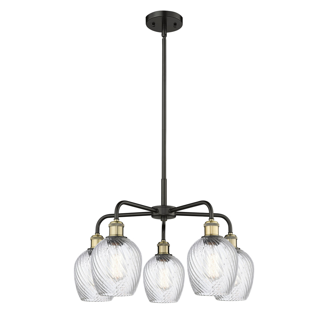 Innovations Downtown Urban 516-5CR-BAB-G292 Chandelier Light - Black Antique Brass