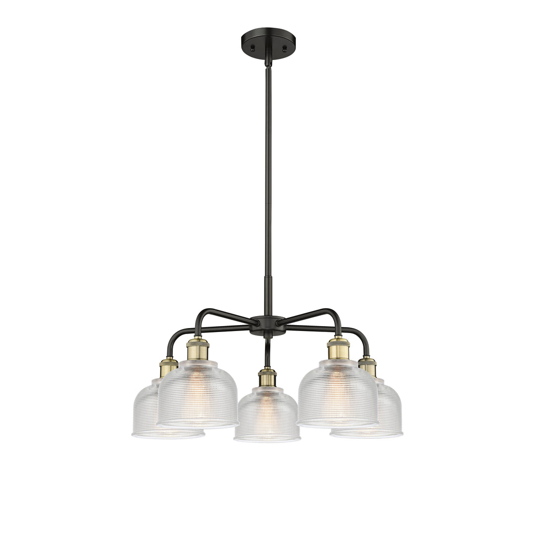 Innovations Downtown Urban 516-5CR-BAB-G412 Chandelier Light - Black Antique Brass