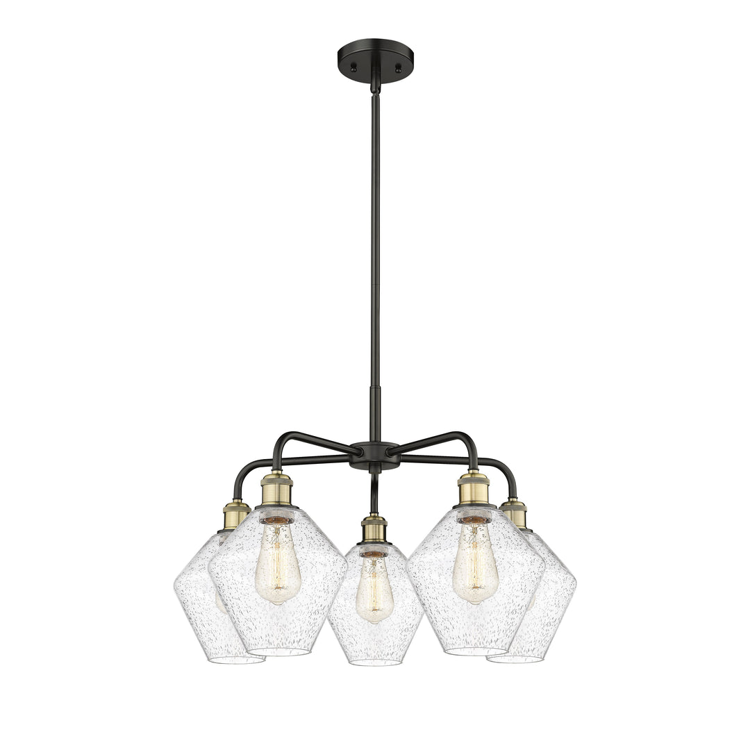 Innovations Downtown Urban 516-5CR-BAB-G654-8 Chandelier Light - Black Antique Brass