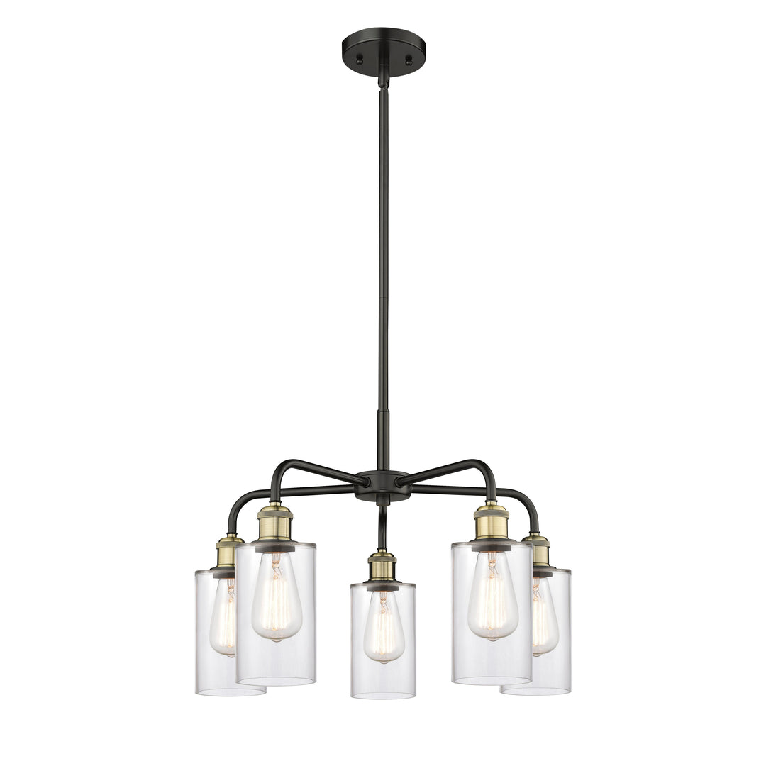 Innovations Downtown Urban 516-5CR-BAB-G802 Chandelier Light - Black Antique Brass