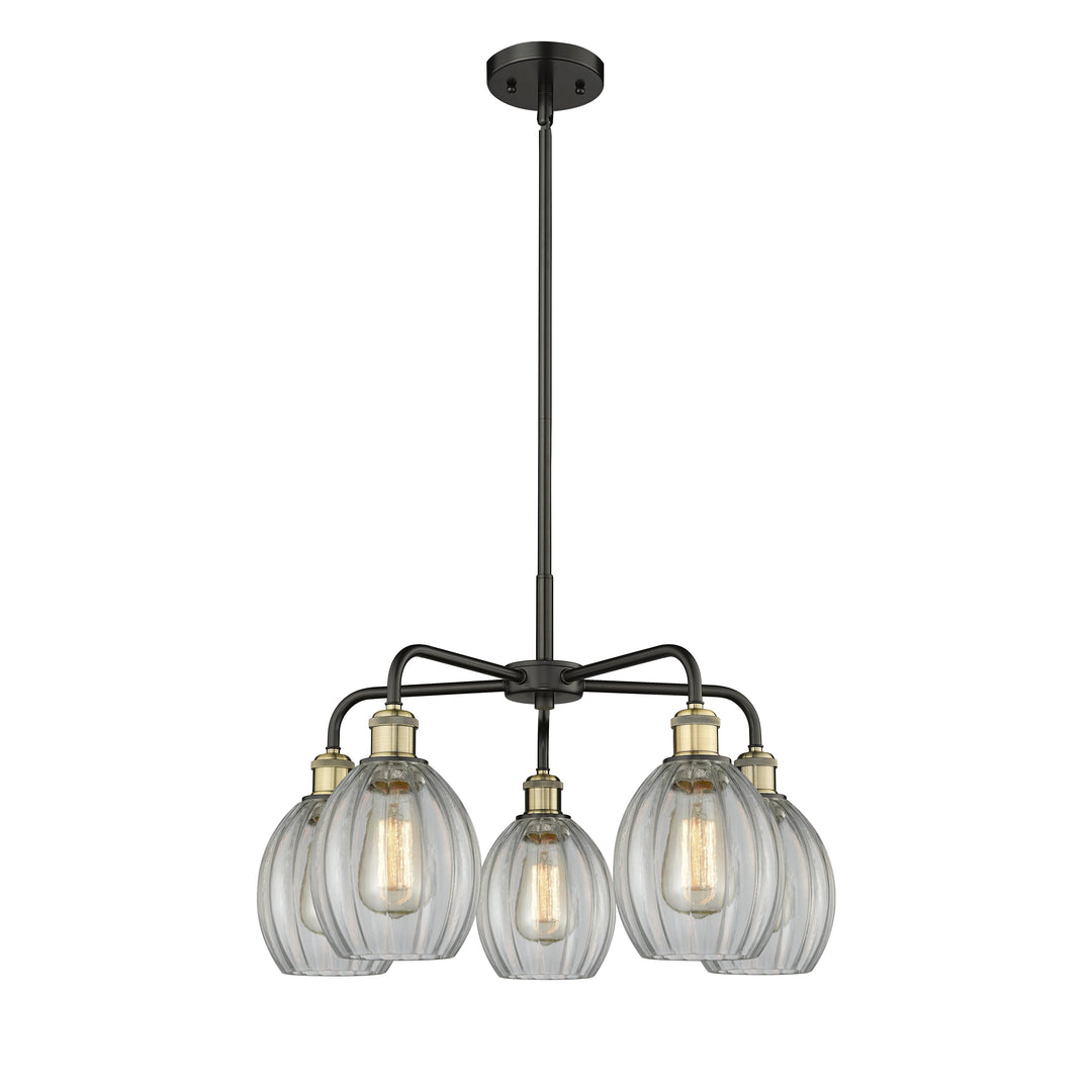 Innovations Downtown Urban 516-5CR-BAB-G82 Chandelier Light - Black Antique Brass