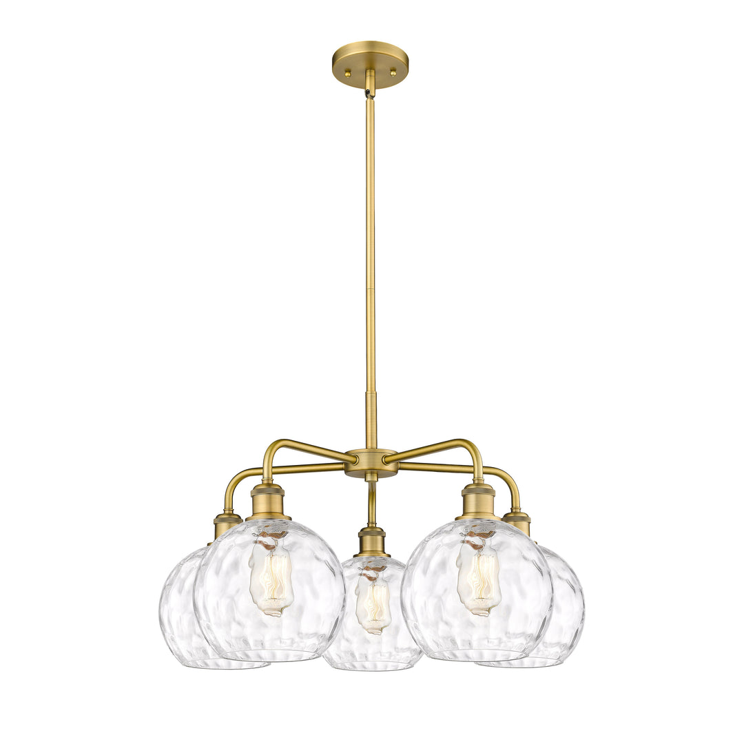 Innovations Downtown Urban 516-5CR-BB-G1215-8 Chandelier Light - Brushed Brass