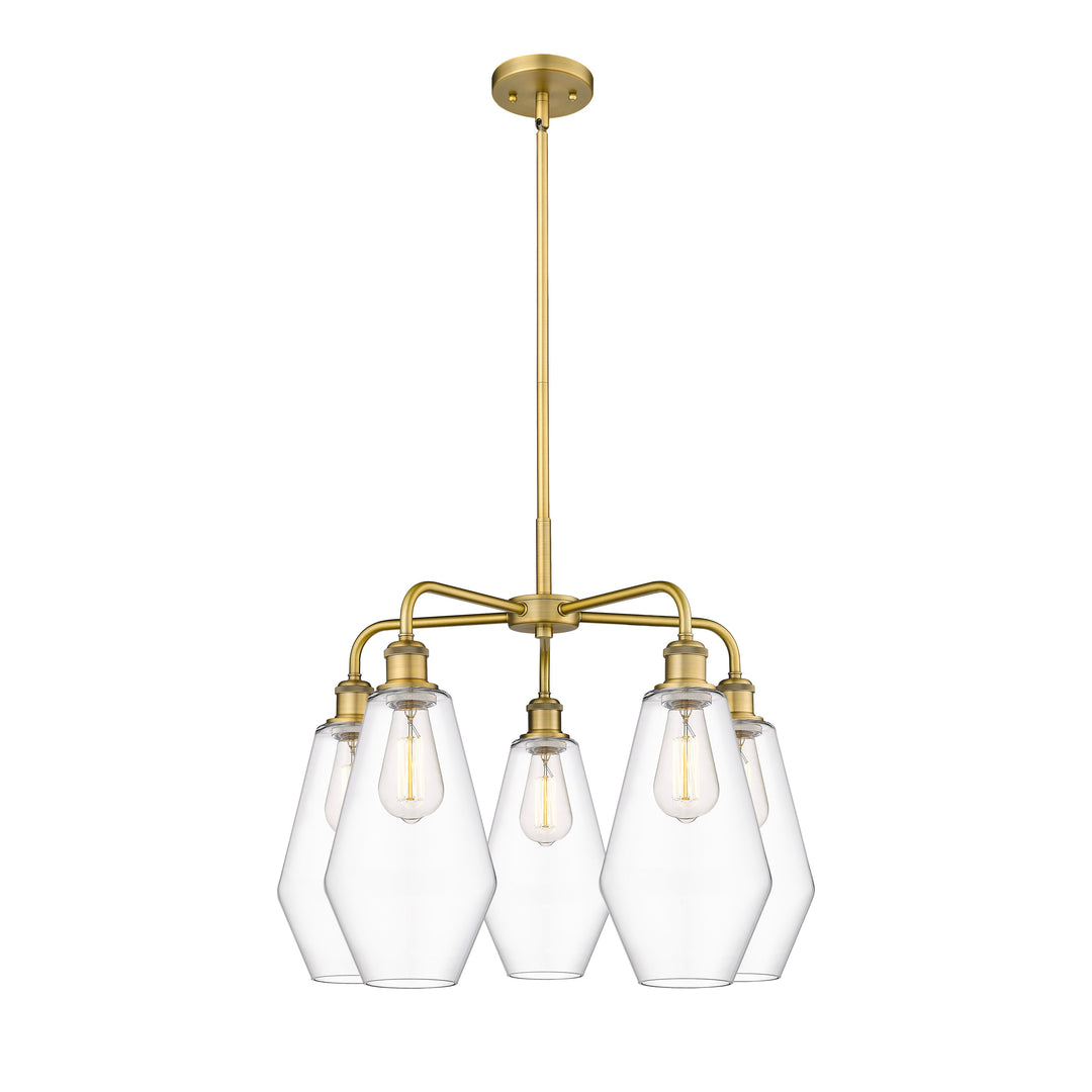 Innovations Downtown Urban 516-5CR-BB-G652-7 Chandelier Light - Brushed Brass