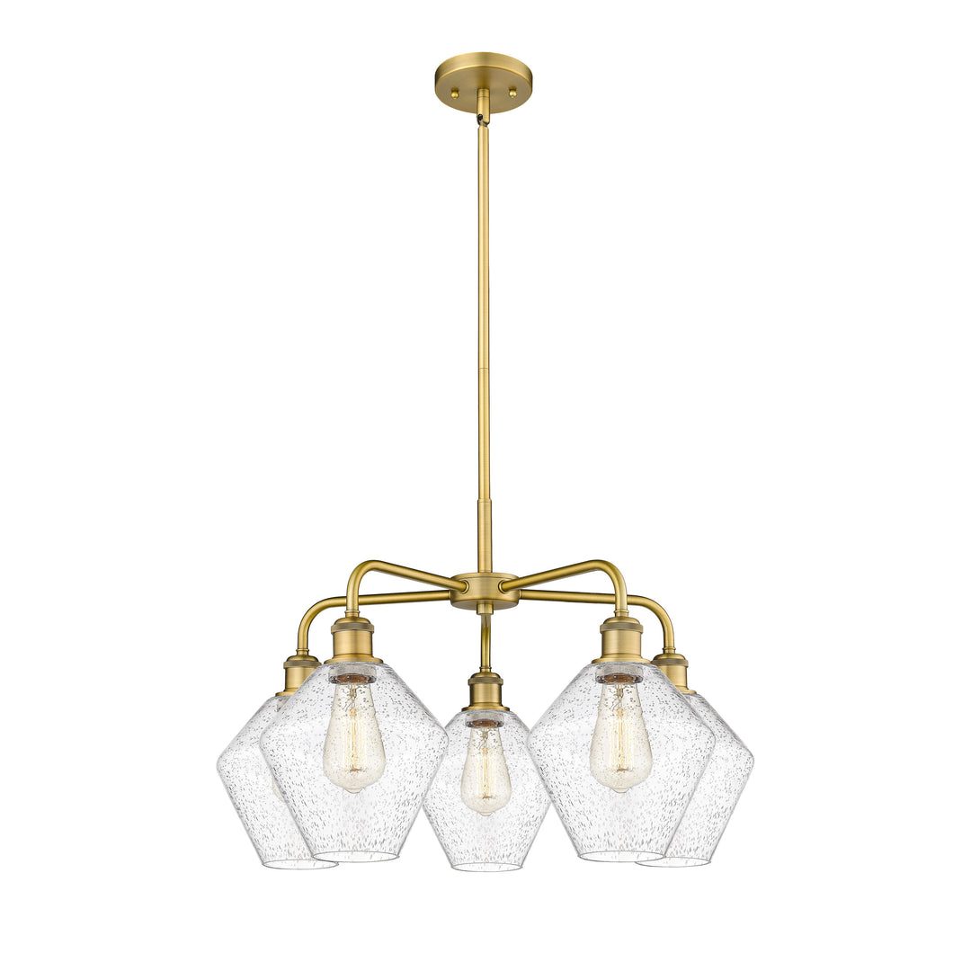 Innovations Downtown Urban 516-5CR-BB-G654-8 Chandelier Light - Brushed Brass