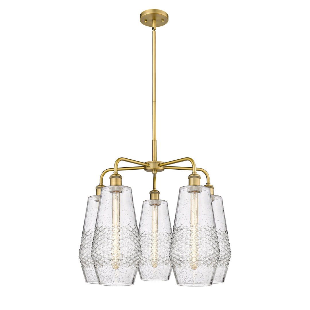 Innovations Downtown Urban 516-5CR-BB-G684-7 Chandelier Light - Brushed Brass