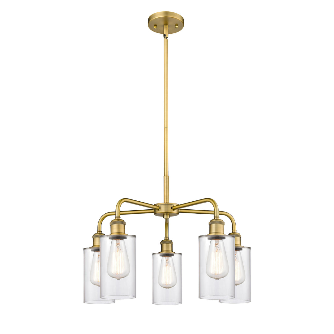 Innovations Downtown Urban 516-5CR-BB-G802 Chandelier Light - Brushed Brass