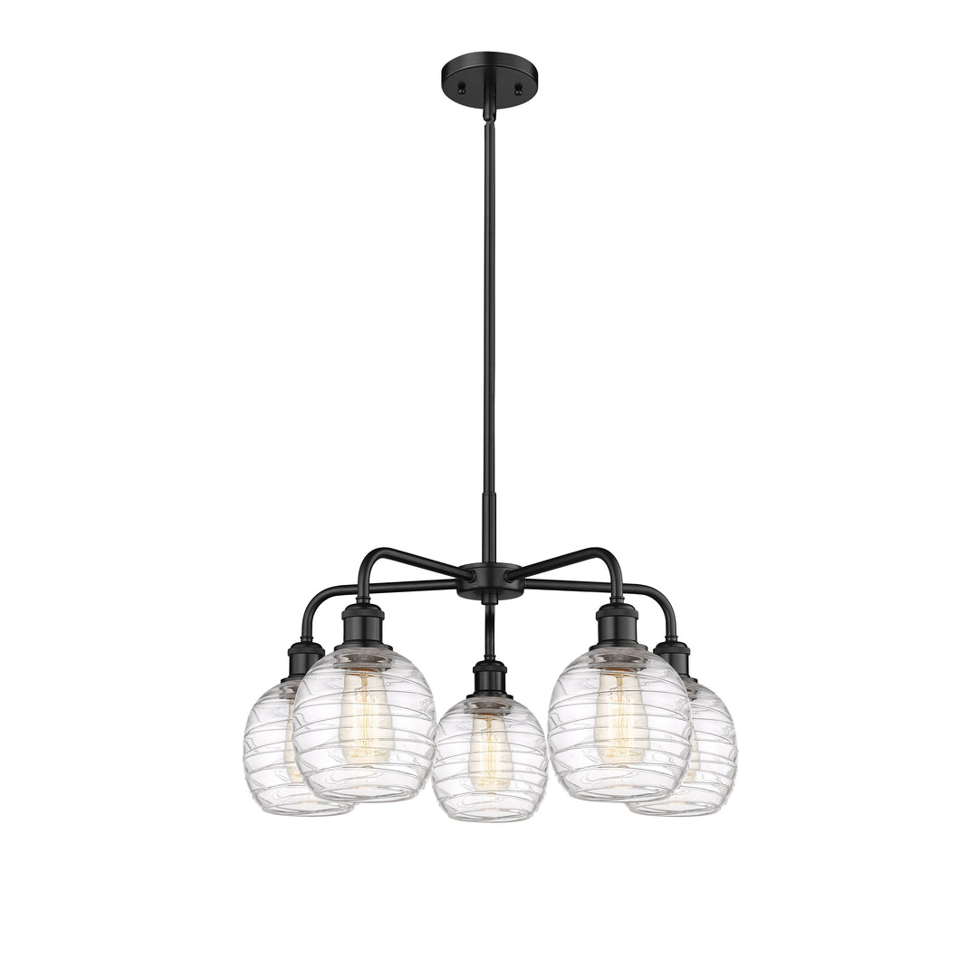 Innovations Downtown Urban 516-5CR-BK-G1013 Chandelier Light - Matte Black