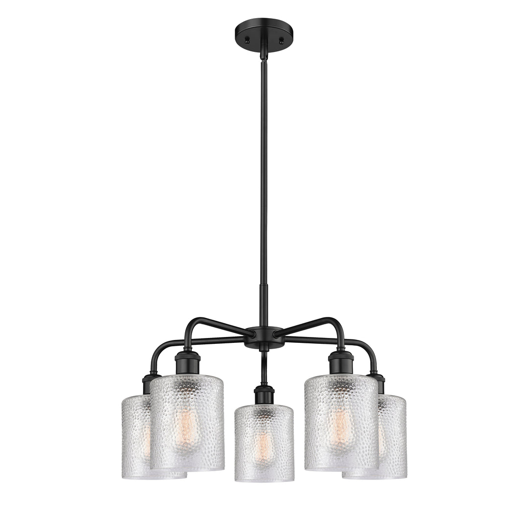 Innovations Downtown Urban 516-5CR-BK-G112 Chandelier Light - Matte Black