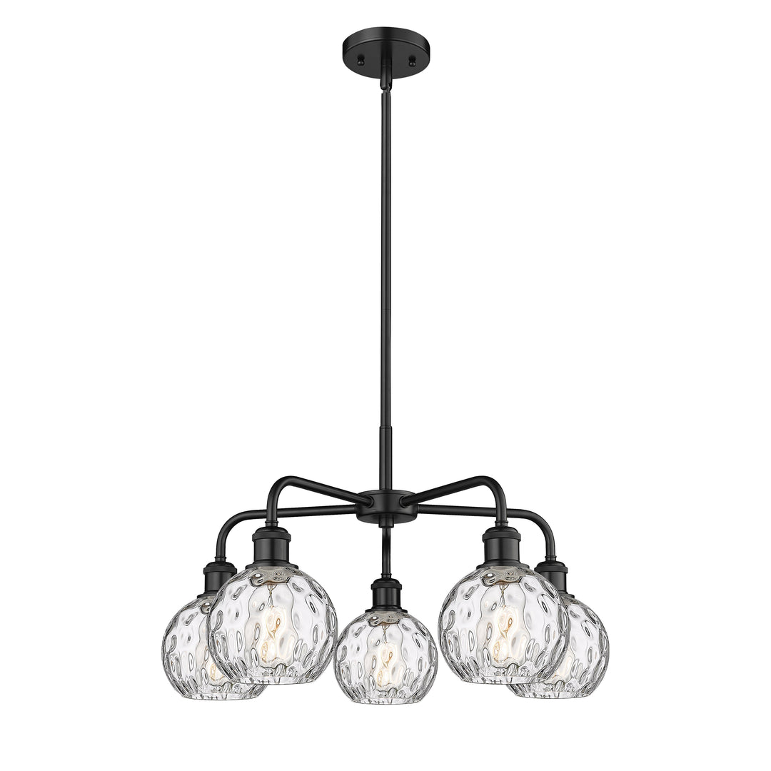 Innovations Downtown Urban 516-5CR-BK-G1215-6 Chandelier Light - Matte Black