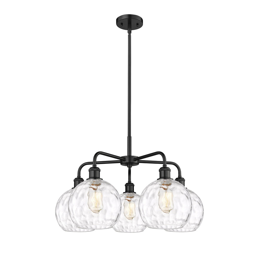 Innovations Downtown Urban 516-5CR-BK-G1215-8 Chandelier Light - Matte Black