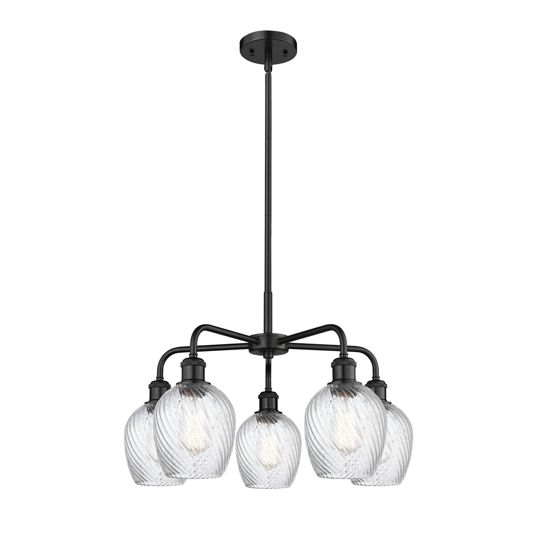 Innovations Downtown Urban 516-5CR-BK-G292 Chandelier Light - Matte Black