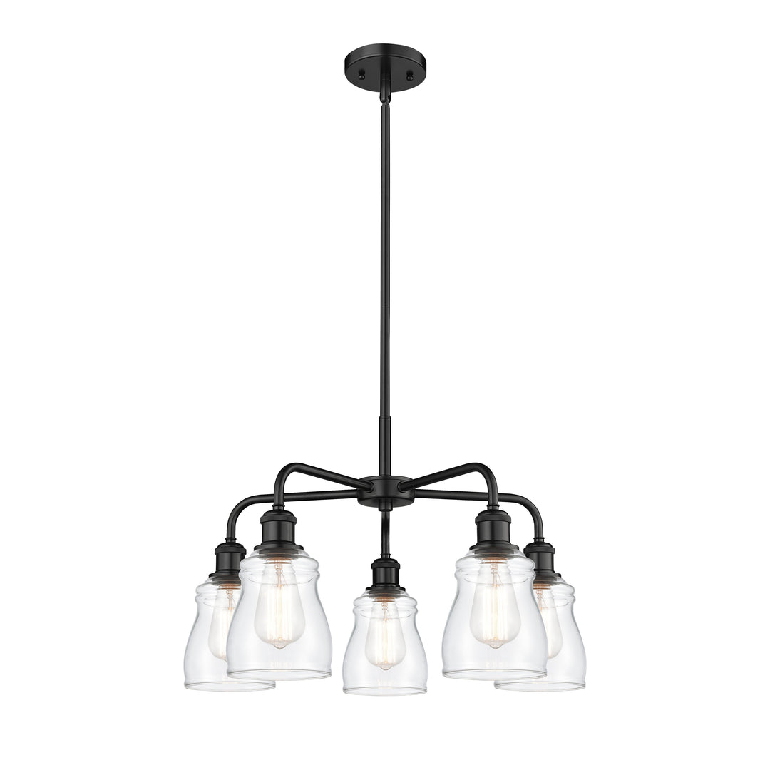 Innovations Downtown Urban 516-5CR-BK-G392 Chandelier Light - Matte Black